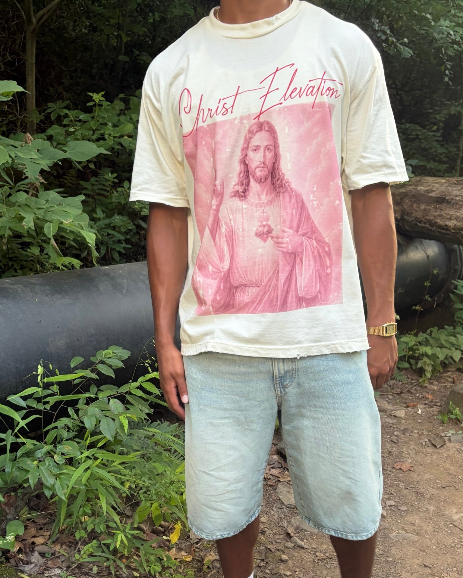 Christ Elevation Cream Tee