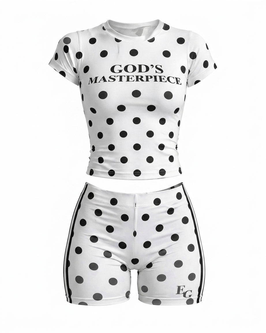 Gods's Masterpiece Polka Dot football set (ships next day)